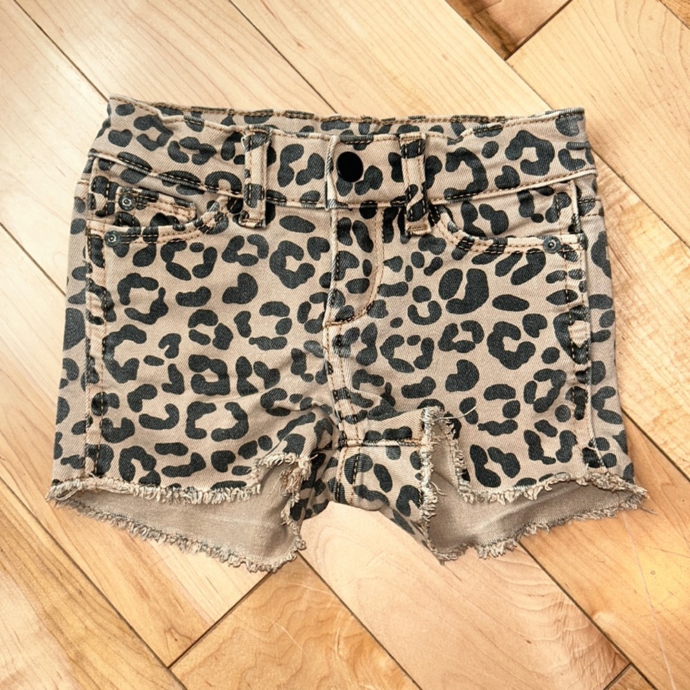 DL1961 Leopard Denim Lucy Shorts